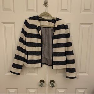 Gap Striped Jacket with Zip Detail